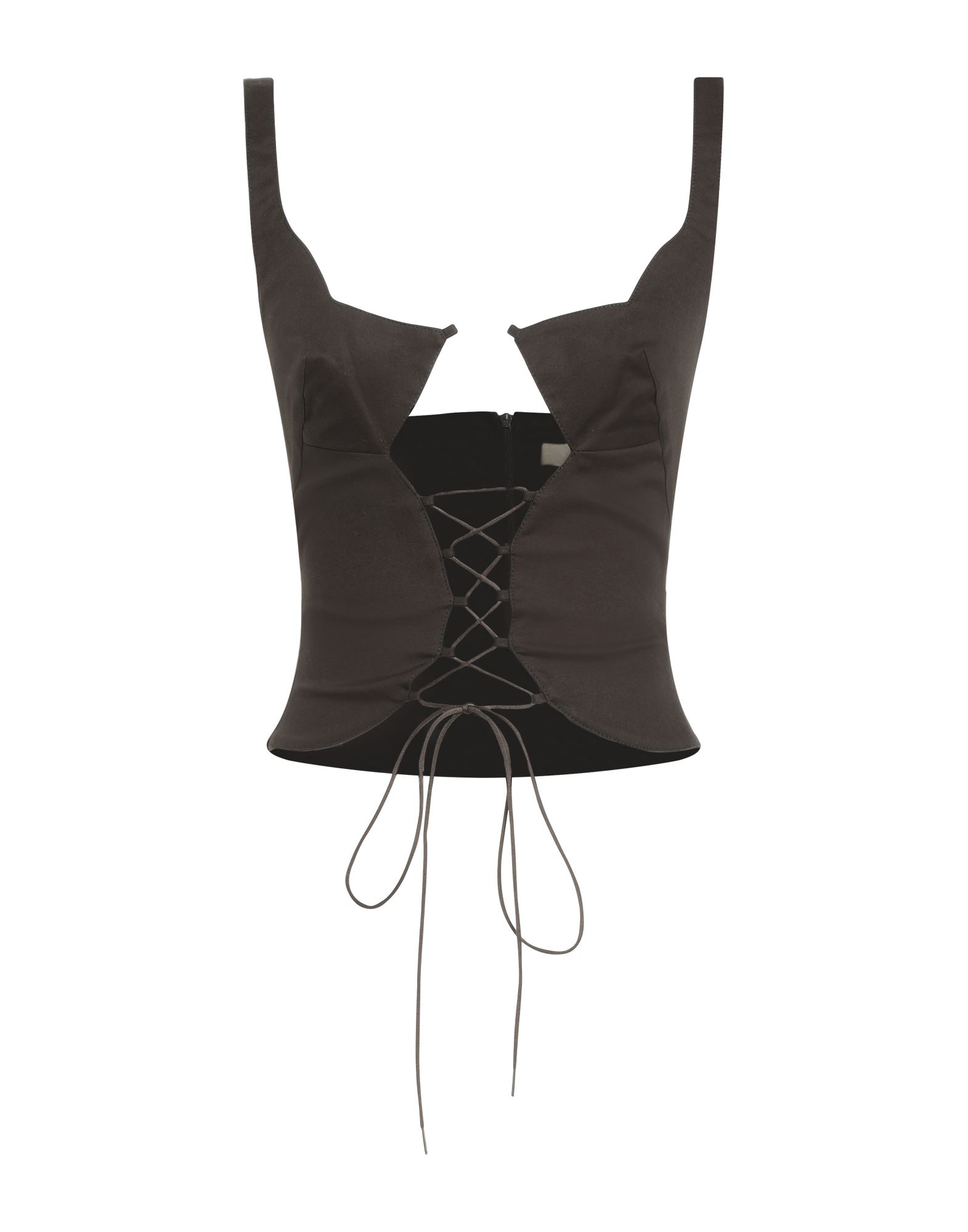 KNWLS Top Damen Dunkelbraun von KNWLS