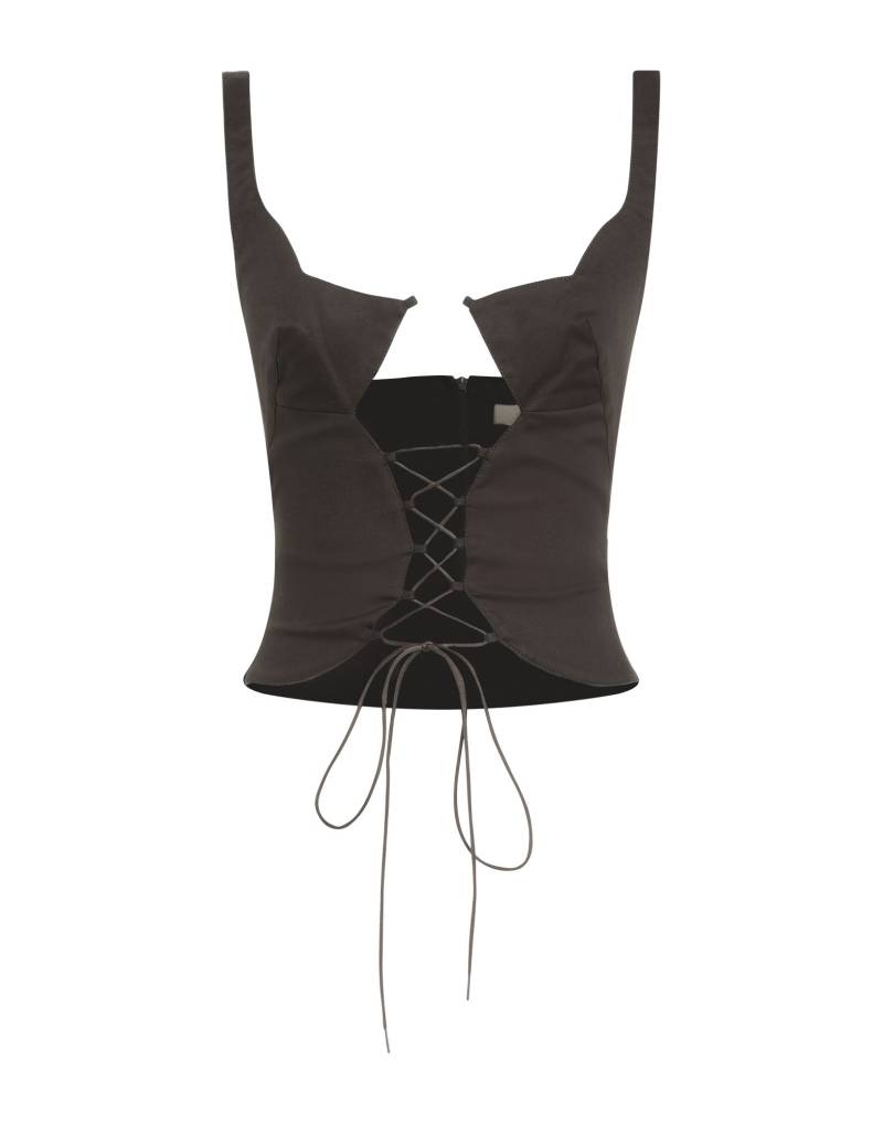 KNWLS Top Damen Dunkelbraun von KNWLS