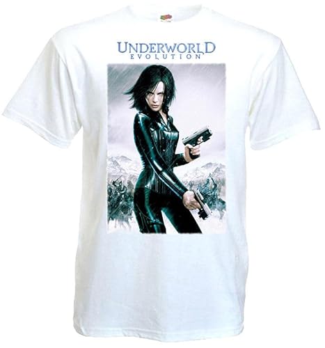 Underworld Evolution v2 T Shirt White Movie Poster S-5XL WhiteM Underworld Evolution v2 T Shirt White Movie Poster S-5XL WhiteM von KNWWOL