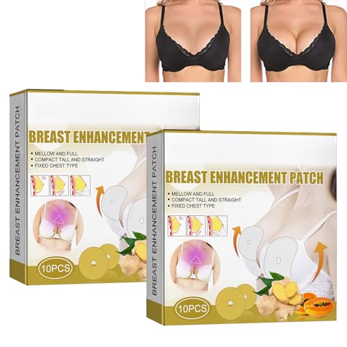 KOAHDE Brustvergrößerungspflaster,Ginger Bust Enhancement Patch,Natürliches Brustnährendes Straffendes Pflaster,Pflaster zur Verbesserung der Brust,Kollagen Brustvergrößerung Pflaster Von Frauen,20PC von KOAHDE