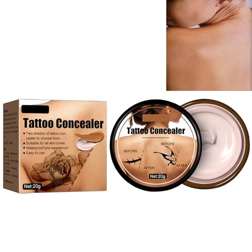 KOAHDE Tattoo Concealer Wasserdicht,Narben Körper Makeup Foundation,Tattoo Concealer Cream,Tattoo Entferner Foundation,Tattoo Abdeckung Creme,Narben-Concealer,Tattoo Entferner Creme,Tattoo Concealer von KOAHDE