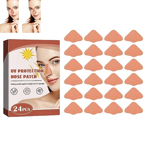 Sonnen Nasenpflaster,Nasenpflaster Outdoor,Sonnenschutz Nase Patch,UV Nasenschutz Outdoor,Nase Sonnenschutz Nasenschutz,Sonnennasenschutz UV Schutz Nasenpflaster für Männer und Frauen im Freien,24Pcs von KOAHDE