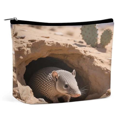 Wasserdichte Reise-Make-up-Tasche, Organizer, PU-Leder, Kosmetiktasche, kleiner Kulturbeutel, niedlich, tragbare Reißverschlusstasche für Damen und Herren, Reisezubehör Wasserdichte Reise-Make-up-Tasche, Organizer, PU-Leder, Kosmetiktasche, kleiner Kulturbeutel, niedlich, tragbare Reißverschlusstasche für Damen und Herren, Reisezubehör von KOAYUBFC