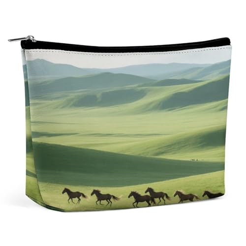Wasserdichte Reise-Make-up-Tasche, Organizer, PU-Leder, Kulturbeutel, kleine Kulturbeutel, niedlich, tragbare Reißverschlusstasche für Damen und Herren, Reisezubehör von KOAYUBFC