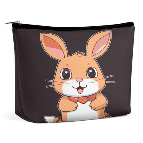 Wasserdichte Reise-Make-up-Tasche, Organizer, PU-Leder, niedlicher Cartoon-Kaninchen-Kosmetikbeutel, kleiner Kulturbeutel, niedlich, tragbare Reißverschlusstasche für Damen und Herren, Reisezubehör Wasserdichte Reise-Make-up-Tasche, Organizer, PU-Leder, niedlicher Cartoon-Kaninchen-Kosmetikbeutel, kleiner Kulturbeutel, niedlich, tragbare Reißverschlusstasche für Damen und Herren, Reisezubehör von KOAYUBFC