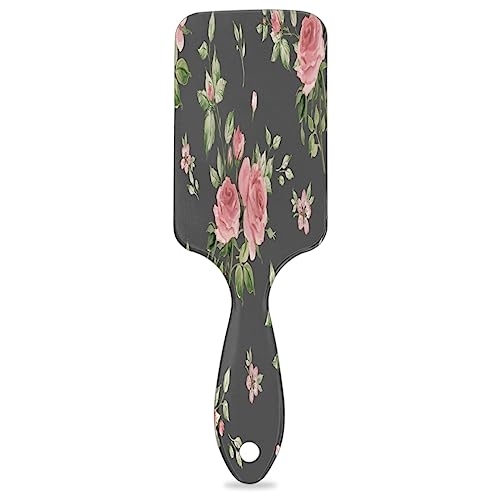 Blumen Design Paddel Haarbürste für Frauen Haarbürste Weiche Luftkissenbürste für lockiges dickes dünnes langes Haar Pflege von KOBLEN