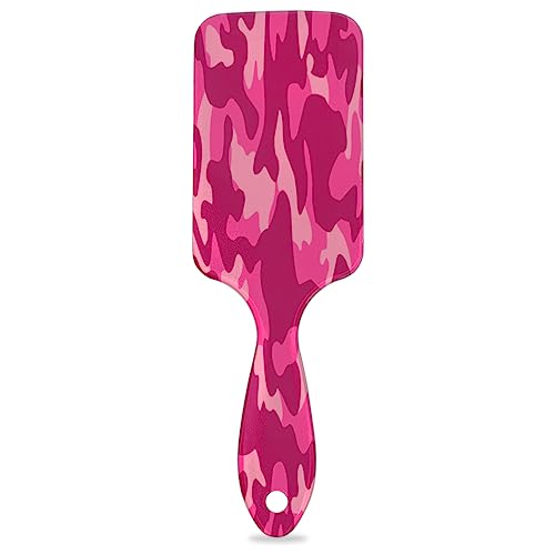 Camo Camouflage Print Paddle Haarbürste für Frauen Haarbürste Weiche Luftkissenbürste für lockiges dickes dünnes langes Haar Pflege von KOBLEN