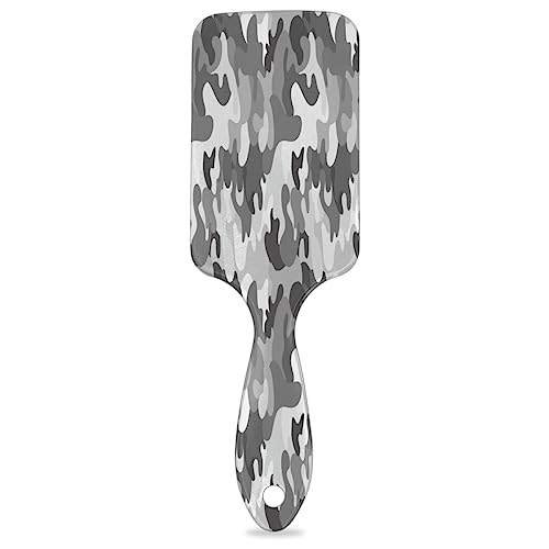 Camouflage Camo Paddle Haarbürste für Frauen Haarbürste Weiche Luftkissenbürste für lockiges dickes dünnes langes Haar Pflege von KOBLEN