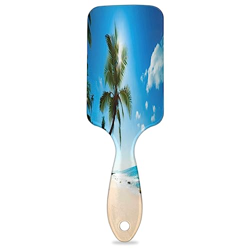 Hawaii Beach Paddle Haarbürste für Frauen Haarbürste Weiche Luftkissenbürste für lockiges dickes dünnes langes Haar Pflege von KOBLEN