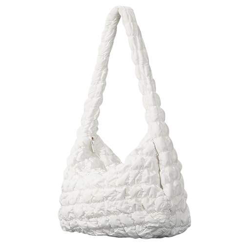 KOBONA Frauen gesteppte Umhängetasche Leicht Reißverschluss Achselbeutel Lässig Große Kapazität Vielseitige Stilvolle Geldbörse von KOBONA