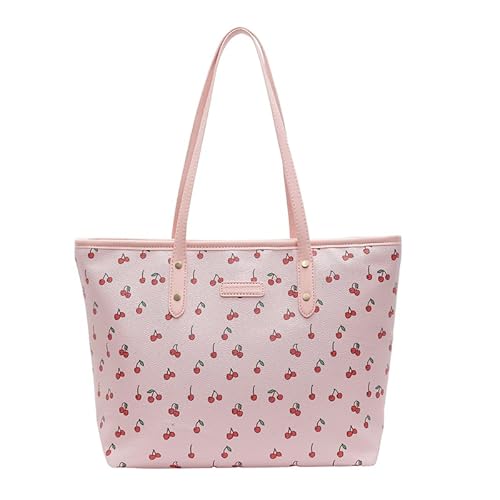 KOBONA Frauen pu einfache Tragetasche große Kapazität Trendy Tasche Handtasche Reißverschluss Schließe Stilvolle Schulterbeteiligung weiche Pendelbeutel von KOBONA