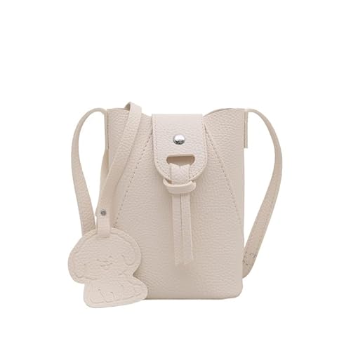 KOBONA Mini -Telefontasche Casual Satchel Beutel Crossbody Telefontasche for Frauen (weiß) von KOBONA