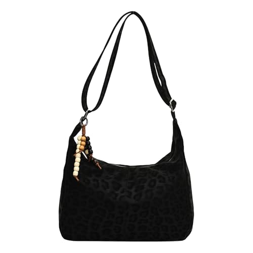 KOBONA PU -Tasche Tasche Feste Farb -Umhängetasche Oberste Handtasche for Frauen arbeiten (schwarz) von KOBONA