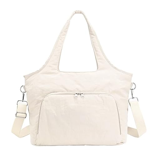 KOBONA Puffer Einkaufstasche Top Griff Handtasche Crossbody Tasche for Frauen Mädchen täglich (weiß) von KOBONA