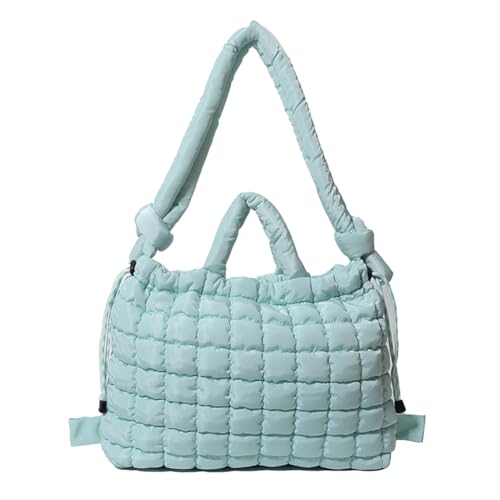 KOBONA Puffer-Einkaufstasche for Damen, verstellbarer Riemen, gepolsterte Umhängetasche, mehrere Taschen, bauschige Handtasche, Satchel-Geldbörse for Geschäftsreisen von KOBONA