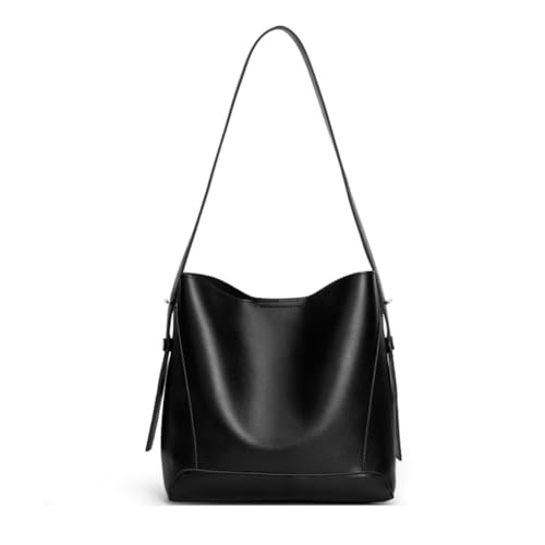 KOBONA Umhängetasche Top-Griff-Einkaufstasche for Frauen Mädchen Damen täglich (schwarz) von KOBONA