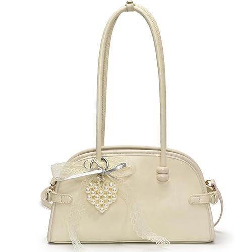 KOBONA Umhängetasche mit einer hängenden Gelegenheitshandtasche for Frauen for Frauen (weiß) von KOBONA