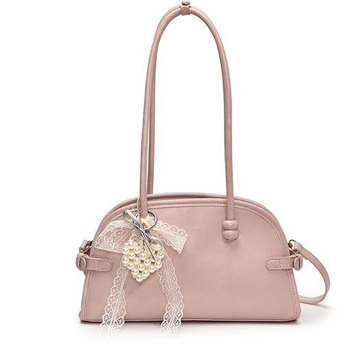 KOBONA Umhängetasche mit einer hängenden lässigen Top-Griff-Handtasche for Frauen Lady (Pink) von KOBONA