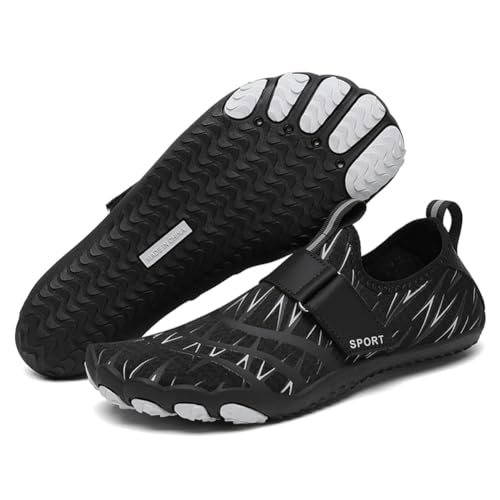 KOBONA Wasserschuhe, Wasser- und Schwimmschuhe, leicht, schnell trocknend, Aqua-Wasserschuhe, schnell trocknend, Sport-Aqua-Schuhe zum Wandern, Spazierengehen, Bootfahren, Angeln, Tauchen, S von KOBONA