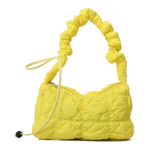 Nylon Puffy Umhängetasche Frauen Puffer Achsel Tasche Weiche Vielseitig Satchel Tasche Kordelzug Riemen Einstellbar Weibliche Casual Geldbörse von KOBONA