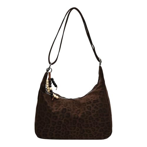 PU -Tasche Tasche Feste Farb -Umhängetasche Top Griff Handtasche for Frauenarbeit (Kaffee) von KOBONA