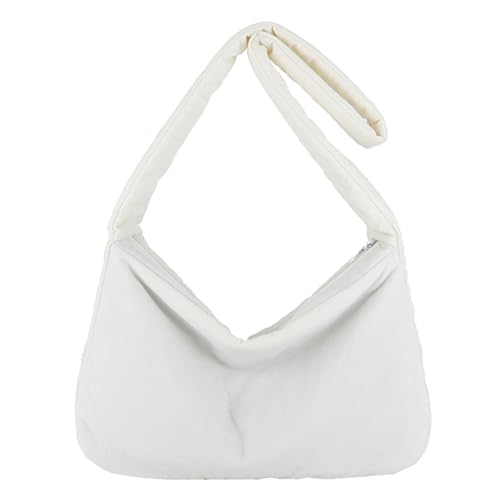 Puffer-Einkaufstasche for Damen aus Nylon mit Innentasche, Handtasche, einfarbig, große Puff-Geldbörse mit Reißverschluss, Hobo-Tasche for Geschäftsreisen von KOBONA