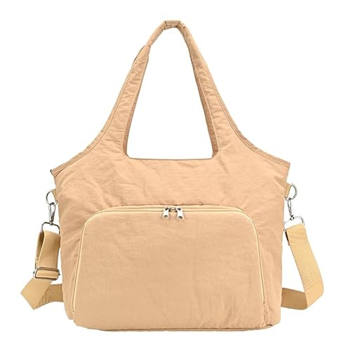 Puffer Tasche Tasche Griff Handtasche Crossbody Tasche for Frauen Mädchen täglich (Khaki) von KOBONA