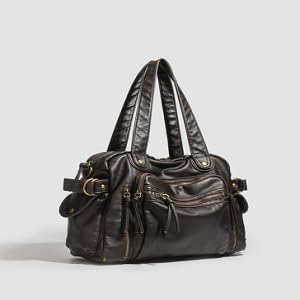 Rivets Umhängetasche for Damen Vintage City Bag Slouchy Handtasche Hobo Tasche Umhängetaschen mit Mehreren Fächern Y2K City Bag mit verstellbarem Schultergurt for Arbeit und Pendeln von KOBONA