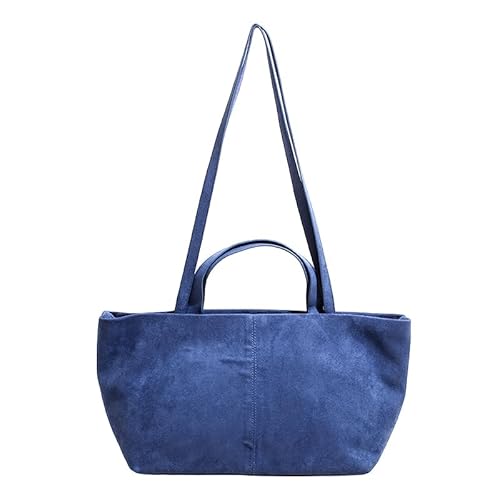 Wildleder Umhängetasche for Damen - Lässige Herbst Handtasche Große Schultertasche mit Henkel Y2K Hobo Tasche Retro Handtasche for Arbeit und Reisen von KOBONA