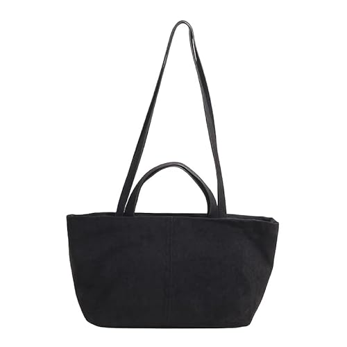 Wildleder Umhängetasche for Damen - Lässige Herbst Handtasche Große Schultertasche mit Henkel Y2K Hobo Tasche Retro Handtasche for Arbeit und Reisen von KOBONA
