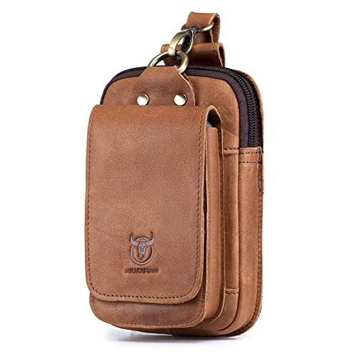 KOCAN Herren Vintage Leder Gürteltasche Reise Handy Geldbörse Geldbörse Gürteltasche Gürteltasche,Handy Geldbörse von KOCAN