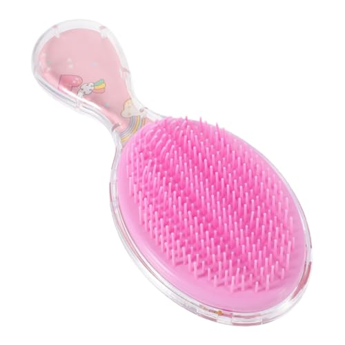 KOCKSHION Haarbürste Für Mädchen Reisegröße Mit Weichen Borsten Entwirrend Für Lockiges Haar Tragbare Kinderhaarbürste Sanft Zur Kopfhaut Cartoon Design Für Hause Und Unterwegs von KOCKSHION