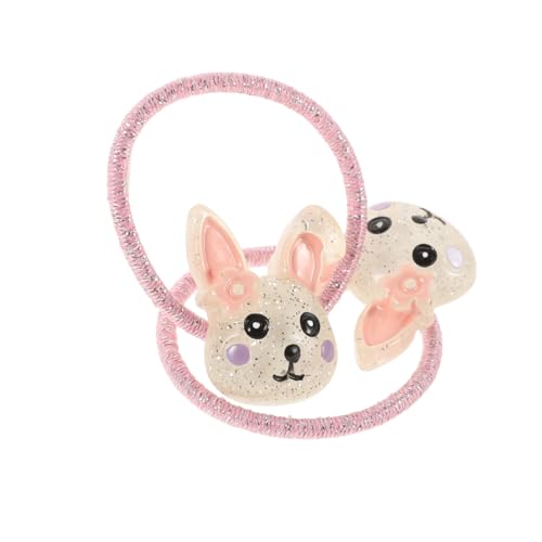 KOCKSHION 2stücke Niedliche Häschen Haargummis Dekorative Kaninchen Haaraccessoires Cartoon Tier Haargummis Elastische Haarschlaufen Seil Zubehör Für Mädchen von KOCKSHION