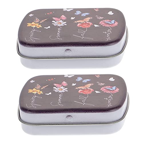 KOCKSHION 2 Stücke Multifunktionale Aufbewahrungsboxen Eisen Kratzfest Langlebig Tragbar für Schule und Büro Stift und Schreibwaren Organizer von KOCKSHION