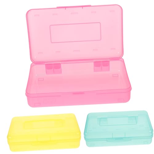 KOCKSHION 3 Stück Federmäppchen Aus Kunststoff Schreibwaren Schreibtisch Fächer Bleistiftfälle Bleistiftbehälter Stiftspeicher Federmäppchen Jungs Federmäppchen Groß Bleistift-Boxen Plastik KOCKSHION 3 Stück Federmäppchen Aus Kunststoff Schreibwaren Schreibtisch Fächer Bleistiftfälle Bleistiftbehälter Stiftspeicher Federmäppchen Jungs Federmäppchen Groß Bleistift-Boxen Plastik von KOCKSHION
