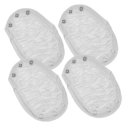KOCKSHION 4 Stück Bodysuit Verlängerungen Druckknopf Extender für Strampler Baumwolle Atmungsaktiv Verstellbar Für Wachsende Junge Mädchen von KOCKSHION