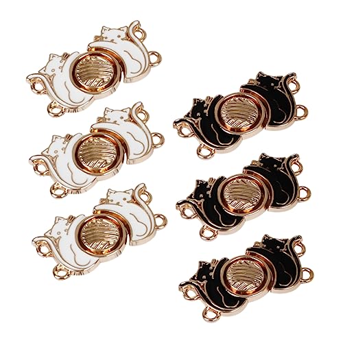 KOCKSHION 6stücke Pack Vintage Strickjacke Clip Cape Mantel Schal Kragen Verschluss Für Damen Mädchen Pullover Umhanglosure von KOCKSHION