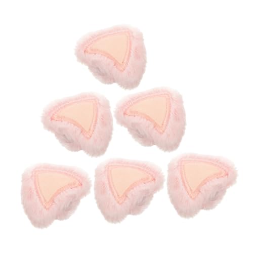 KOCKSHION 6stücke Plüsch Bunny Und Katzenohren Haarspangen Für Ostern Dekoration Haarschmuck Für Frauen Und Mädchen Rosa Farbton Zubehör Für Partys Und Kostüme von KOCKSHION