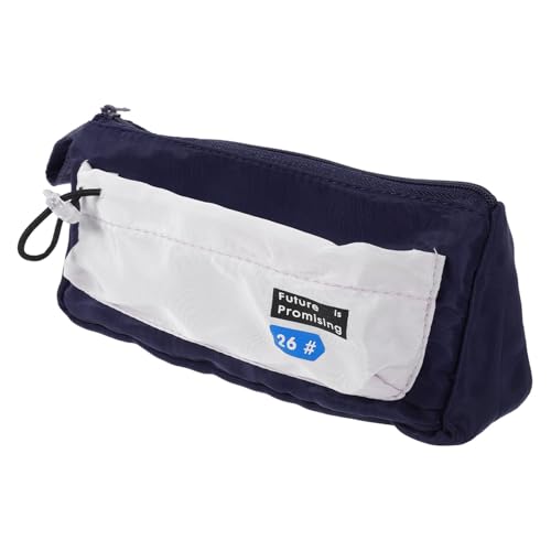 KOCKSHION Großes Fülleretui Aus Canvas Mit Reißverschluss Multifunktionale Federtasche Für Schule Und Büro Stilvolle Aufbewahrung Für Schreibwaren Und Kosmetik Praktisches Design von KOCKSHION