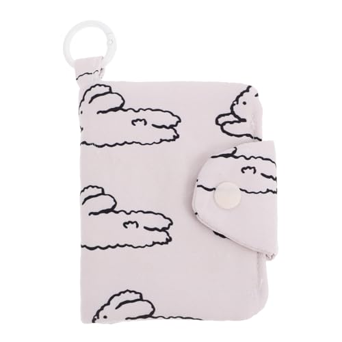 KOCKSHION Süßes Kartenetui Für Damen Kleines Portemonnaie Mit Schlüsselanhänger Organisiertes Kartenportemonnaie Münzbörse Minimalistischer Stil Tragbar von KOCKSHION