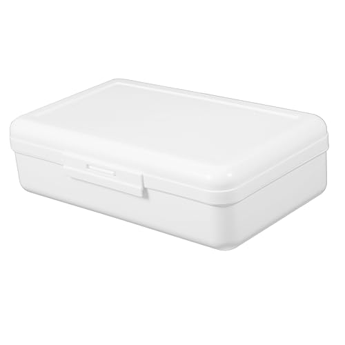 KOCKSHION Bleistifttasche Aus Kunststoff Kleine Plastikbox Zum Aufbewahren Von Schreibwaren Federmäppchen Für Bleistifte Und Stifte Robust Und Bruchfest von KOCKSHION