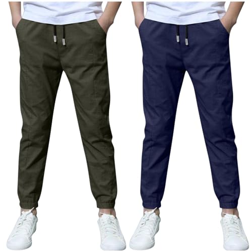 KODMNSW 2er Pack Hosen Jungen Baumwolle Leinen Hose Dünn Sommerhose Robust Arbeitshose Leinenhose Haremshose Einfarbig Outdoorhose Freizeithose 3-13 Jahre Warehouse Deals Angebote Blau 4 Jahre KODMNSW 2er Pack Hosen Jungen Baumwolle Leinen Hose Dünn Sommerhose Robust Arbeitshose Leinenhose Haremshose Einfarbig Outdoorhose Freizeithose 3-13 Jahre Warehouse Deals Angebote Blau 4 Jahre von KODMNSW