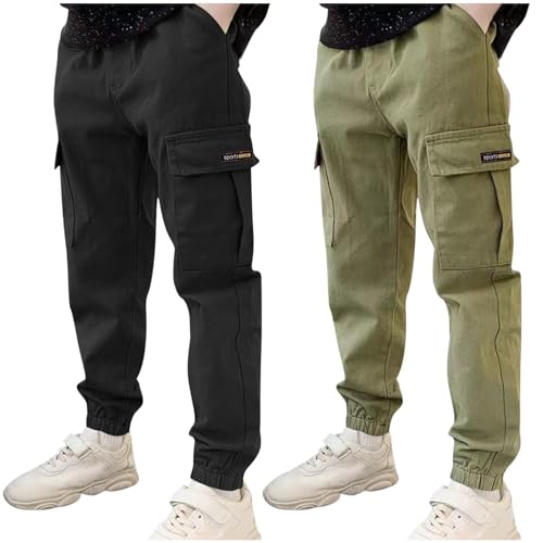KODMNSW 2er Pack Hosen Jungen Cargohose Jogginghose Sporthose Robust Arbeitshose Outdoorhose Freizeithose mit Tasche Sommerhose für Jungs 3-13 Jahre Warehouse Deal Dunkelgrau 12 Jahre KODMNSW 2er Pack Hosen Jungen Cargohose Jogginghose Sporthose Robust Arbeitshose Outdoorhose Freizeithose mit Tasche Sommerhose für Jungs 3-13 Jahre Warehouse Deal Dunkelgrau 12 Jahre von KODMNSW