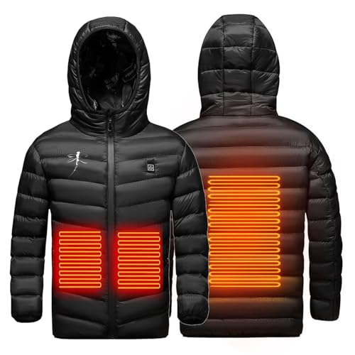 KODMNSW Beheizbare Jacke für Kinder Heizjacke 3 Temperaturregler Wärmejacke Wasserdicht Winterjacke Daunenjacke Beheizbarer Hoodie Puffer Jacke Jungen Mädchen Warehouse Deal Schwarz 14 Jahre KODMNSW Beheizbare Jacke für Kinder Heizjacke 3 Temperaturregler Wärmejacke Wasserdicht Winterjacke Daunenjacke Beheizbarer Hoodie Puffer Jacke Jungen Mädchen Warehouse Deal Schwarz 14 Jahre von KODMNSW