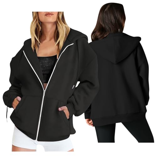 KODMNSW Personalisierte Sweatjacke Damen mit Kapuze Kapuzenjacke mit Foto Bedrucken Zipper Jacke Personalisiertes Sportjacke Leichte Jacke Elegant Kapuzenpullover Warehouse Deal Schwarz XXL KODMNSW Personalisierte Sweatjacke Damen mit Kapuze Kapuzenjacke mit Foto Bedrucken Zipper Jacke Personalisiertes Sportjacke Leichte Jacke Elegant Kapuzenpullover Warehouse Deal Schwarz XXL von KODMNSW