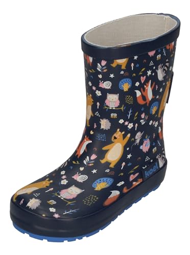 KOEL Barefoot - Gummistiefel WELLIE BARE MULTI bear blue, Größe:27 EU von Koel