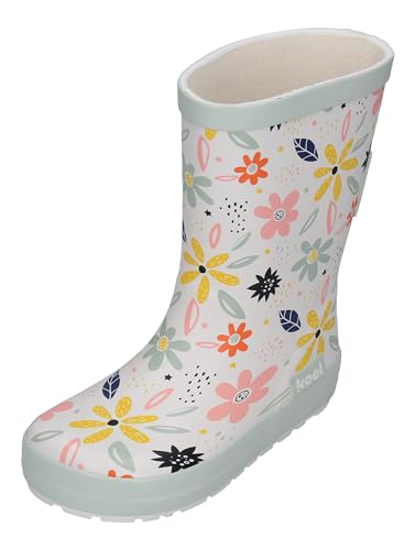 KOEL Barefoot - Gummistiefel WELLIE BARE MULTI white flowers, Größe:35 EU von KOEL