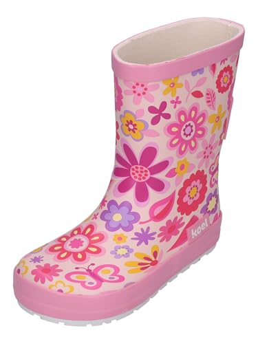 KOEL Barefoot - Gummistiefel WELLIE BARE MULTI fuchsia flowers, Größe:22 EU von KOEL