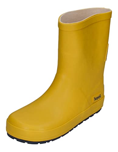 KOEL Barefoot Gummistiefel - WELLIE BARE SOLID - yellow, Größe:27 EU von KOEL