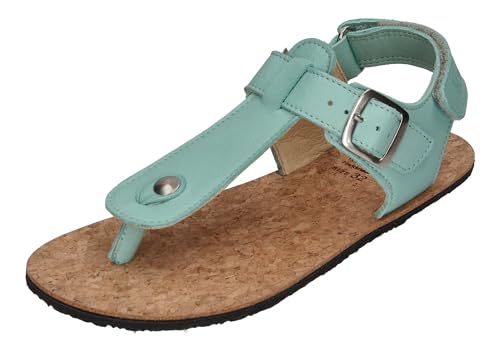 KOEL Barefoot - Kinder Sandalen - ABRIANA NAPPA aqua, Größe:24 EU von KOEL